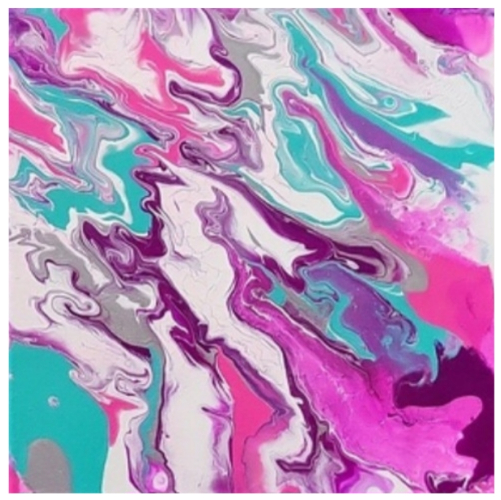 Hand Crafted Abstract Canvas Painting 12 x 12 Inches